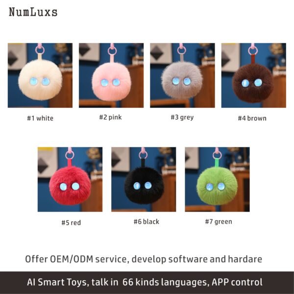 AI smart Toy ,Companion Plush Fui AI Smart Conversational Doll, Compatible in 66 languages